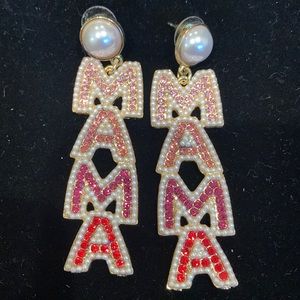 Mama earrings. Ombré